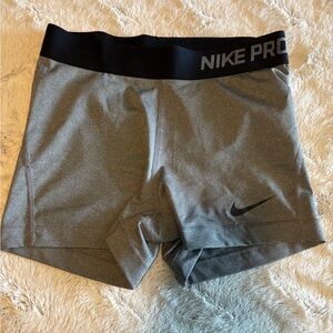 Gray Nike Pro Shorts
